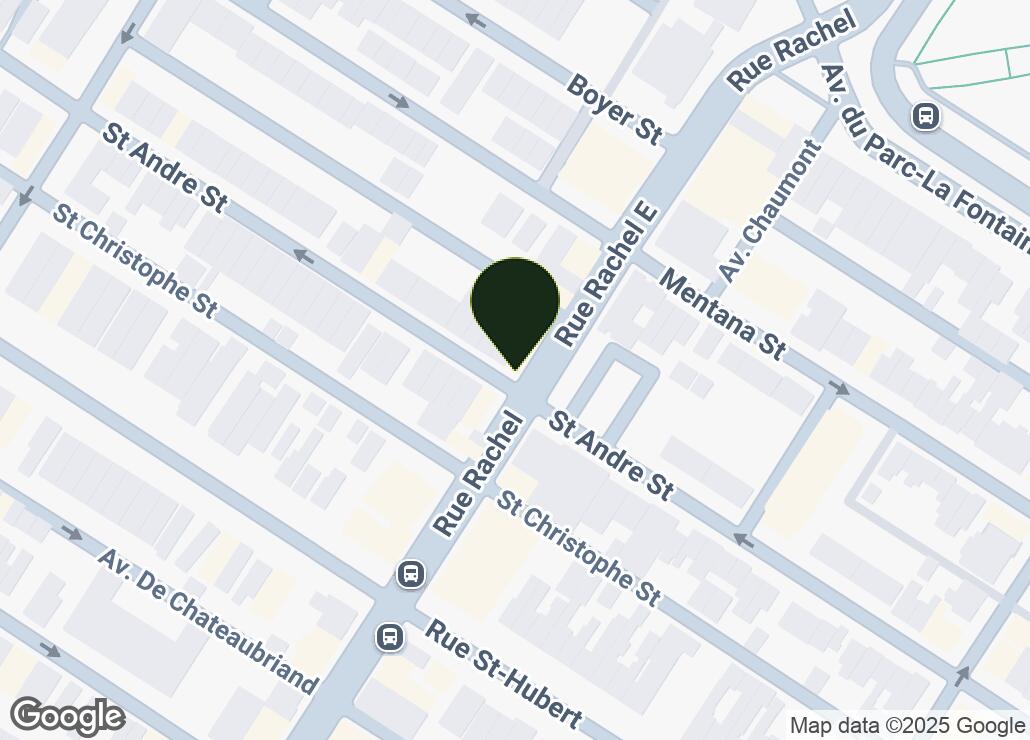 Map showing location at 45.5244013, -73.5759543