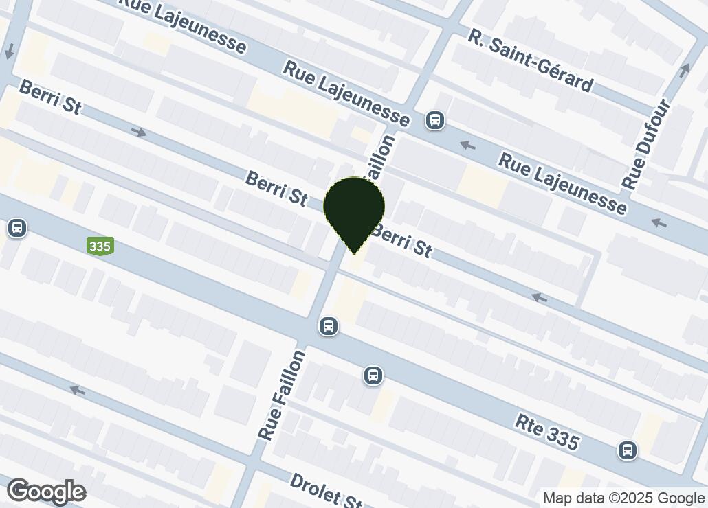 Map showing location at 45.5404297, -73.6198663