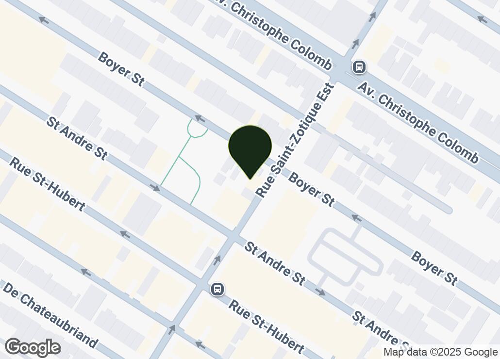 Map showing location at 45.538506, -73.6060057