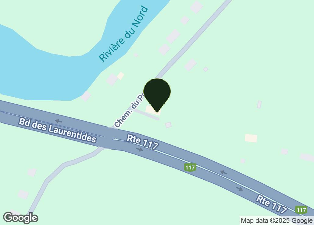 Map showing location at 45.8933219, -74.1165237