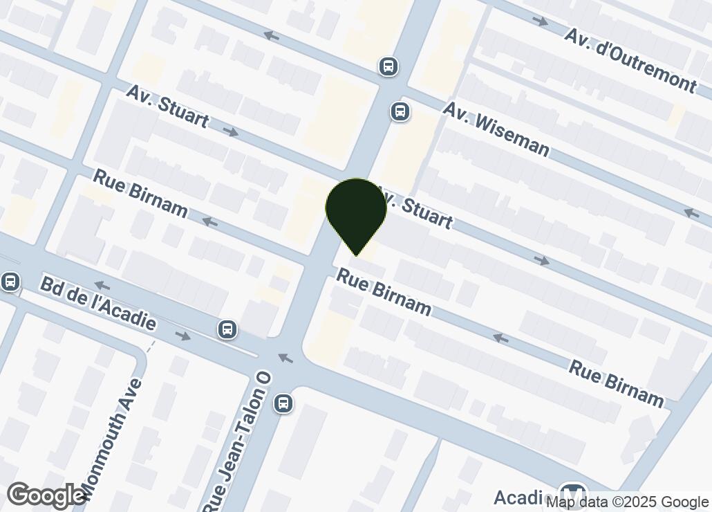 Map showing location at 45.524811, -73.625292