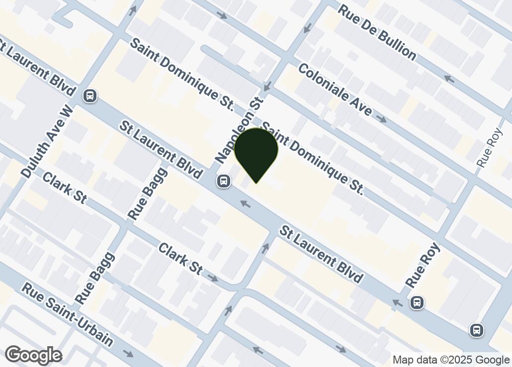 Map showing location at 45.5162928, -73.5774731