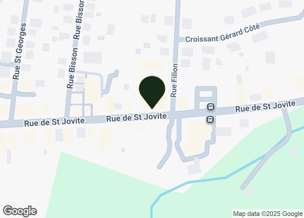 Map showing location at 46.1187778, -74.5892861