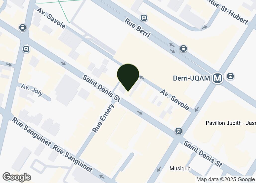 Map showing location at 45.5151095, -73.5630024