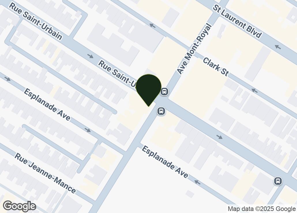 Map showing location at 45.5188451, -73.5877196