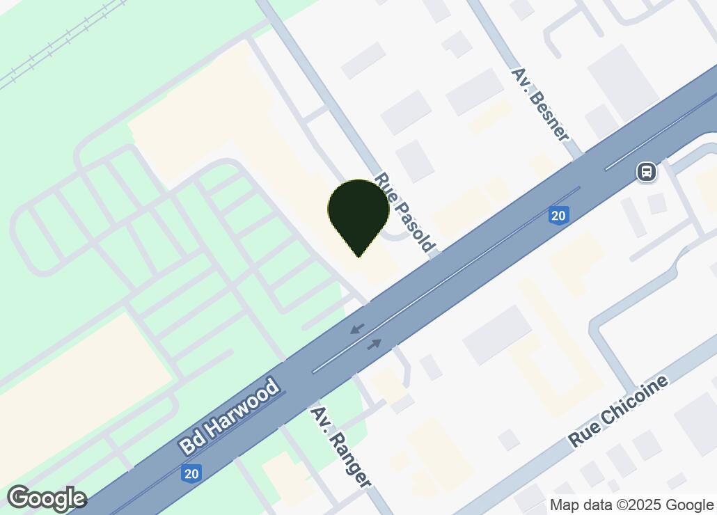 Map showing location at 45.3807591, -74.0173909