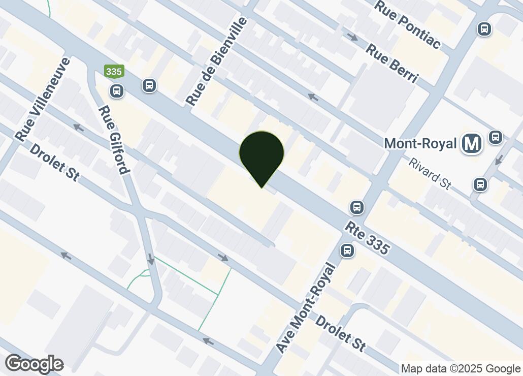 Map showing location at 45.5242649, -73.583863