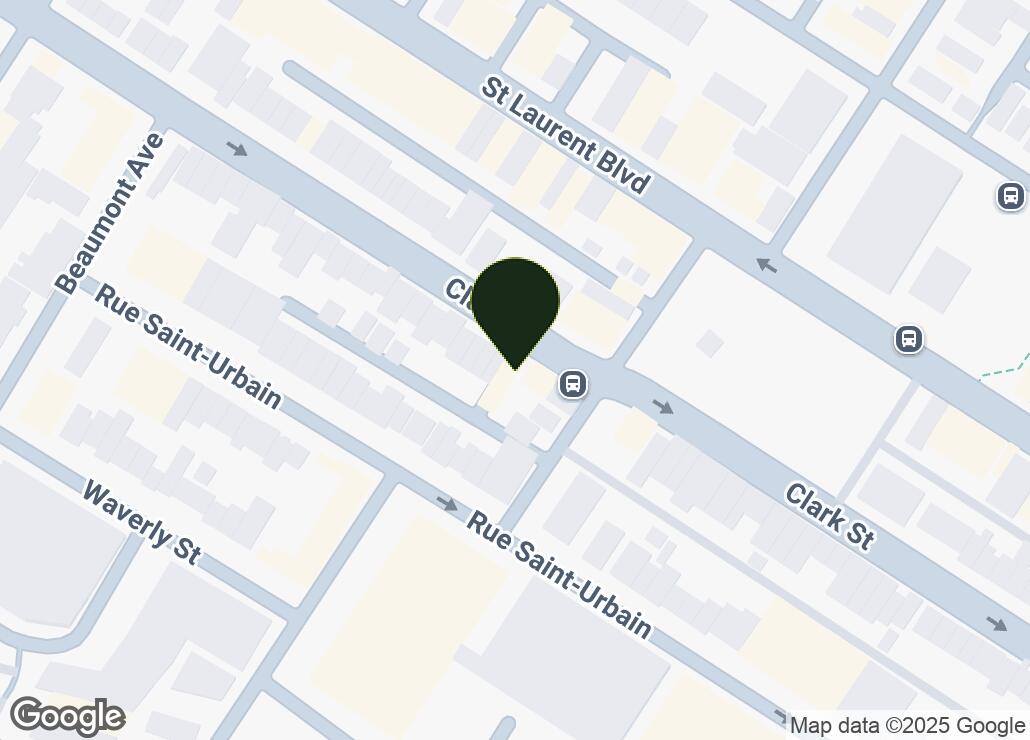 Map showing location at 45.5314008, -73.6133224