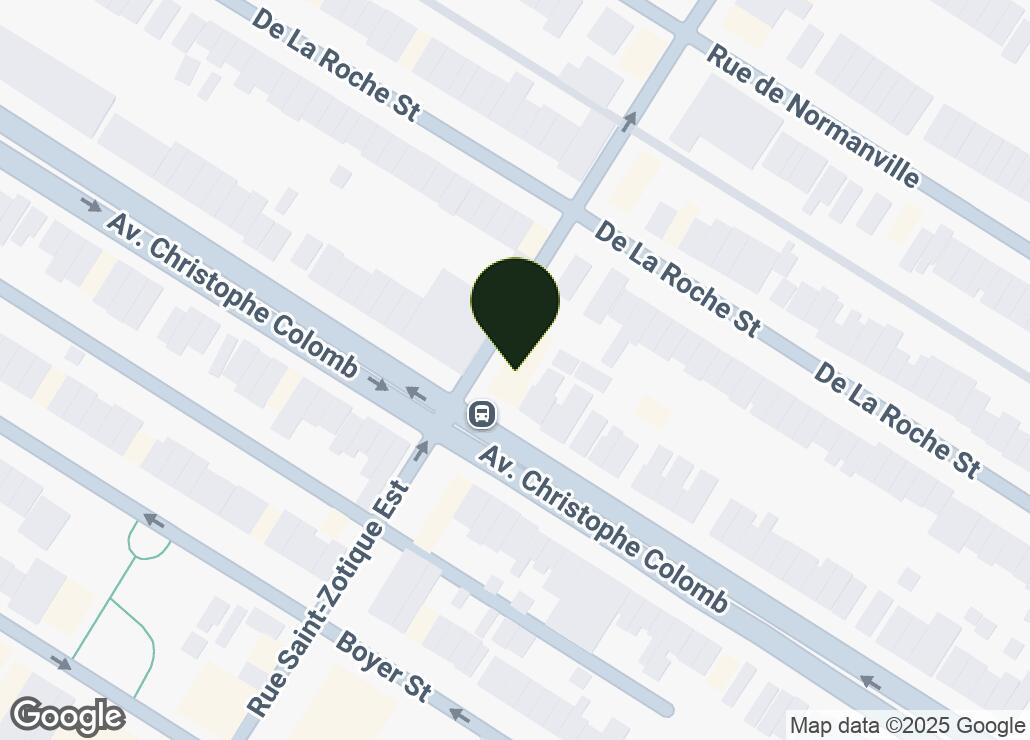 Map showing location at 45.5395435, -73.6046248