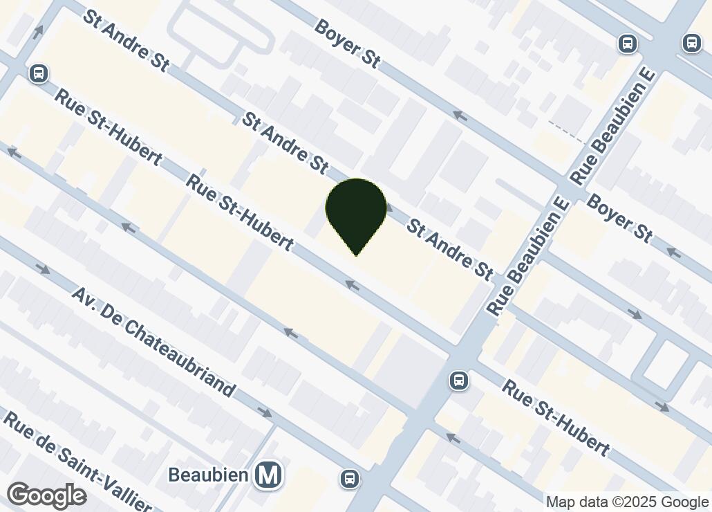 Map showing location at 45.5366659, -73.60391