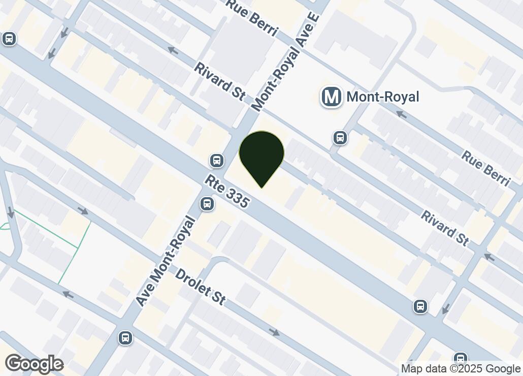 Map showing location at 45.5239186, -73.5823857