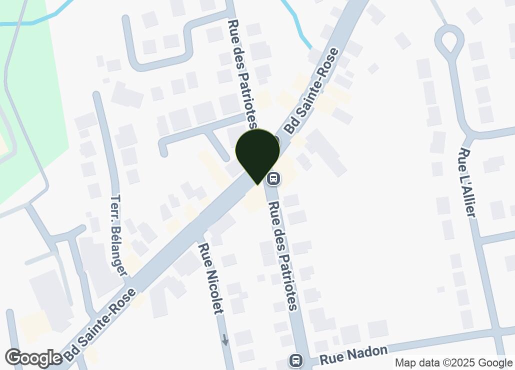 Map showing location at 45.6164517, -73.7828431