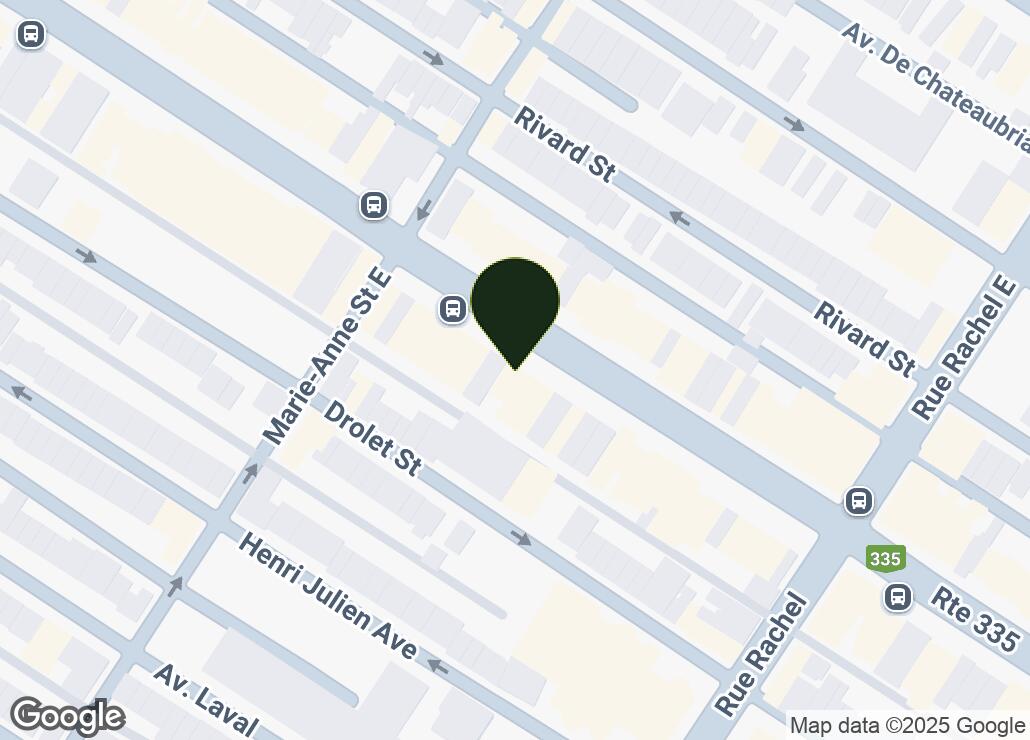 Map showing location at 45.5224257, -73.5799502