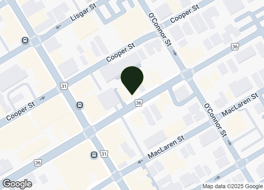 Map showing location at 45.415915, -75.69549