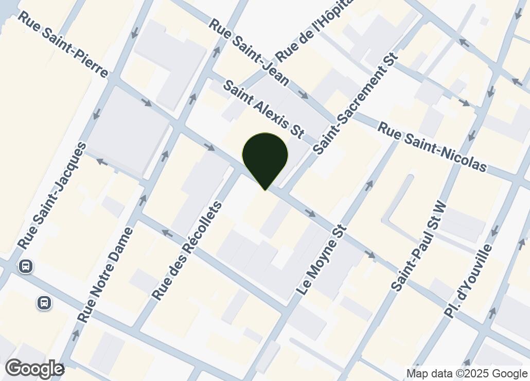 Map showing location at 45.5018534, -73.5576999