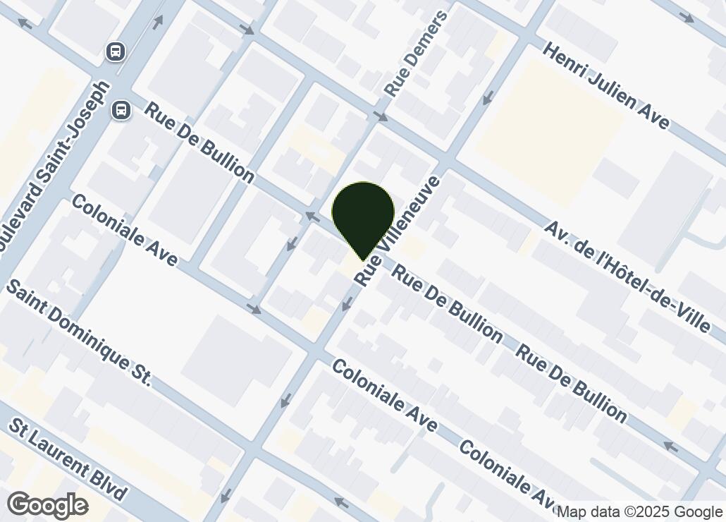 Map showing location at 45.5229662, -73.5880921