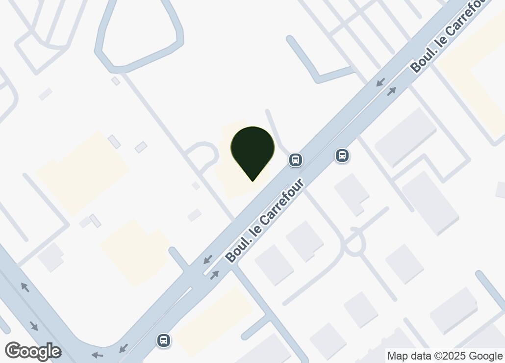 Map showing location at 45.5638341, -73.7564237