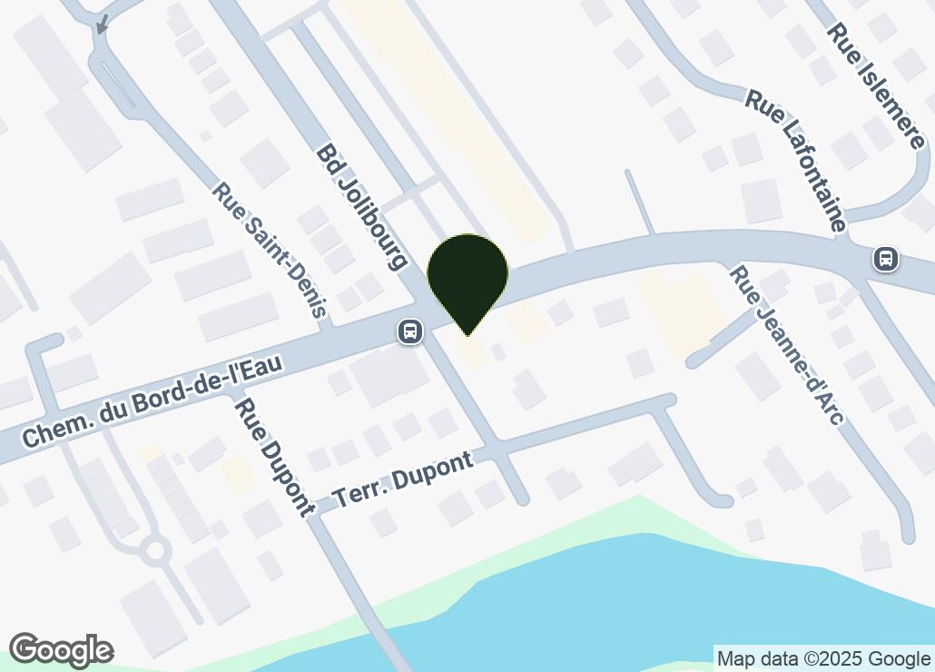 Map showing location at 45.5233908, -73.8524446