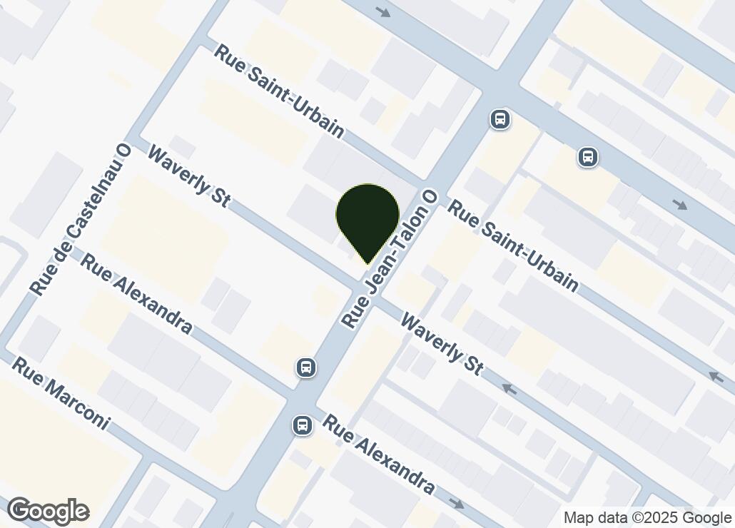 Map showing location at 45.5331438, -73.6198701