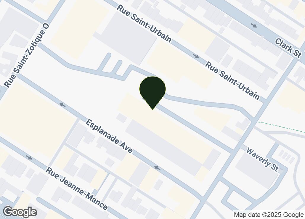 Map showing location at 45.529373, -73.6125775