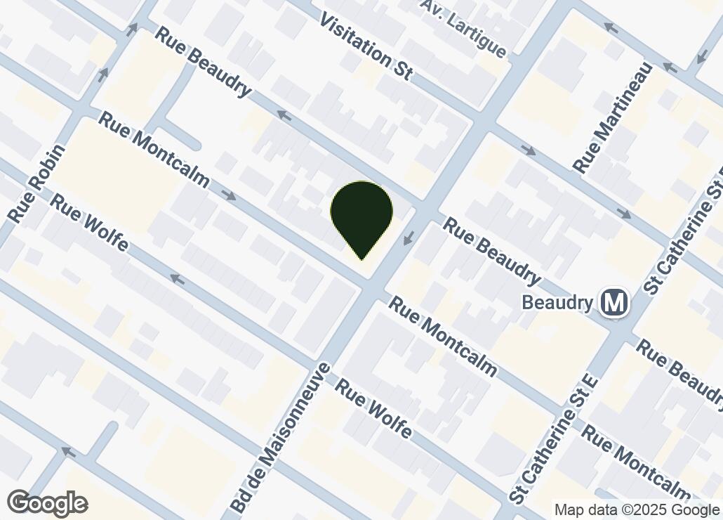 Map showing location at 45.5192046, -73.5578339