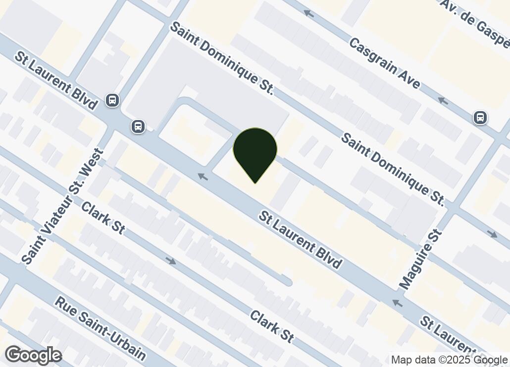 Map showing location at 45.5253466, -73.5974198