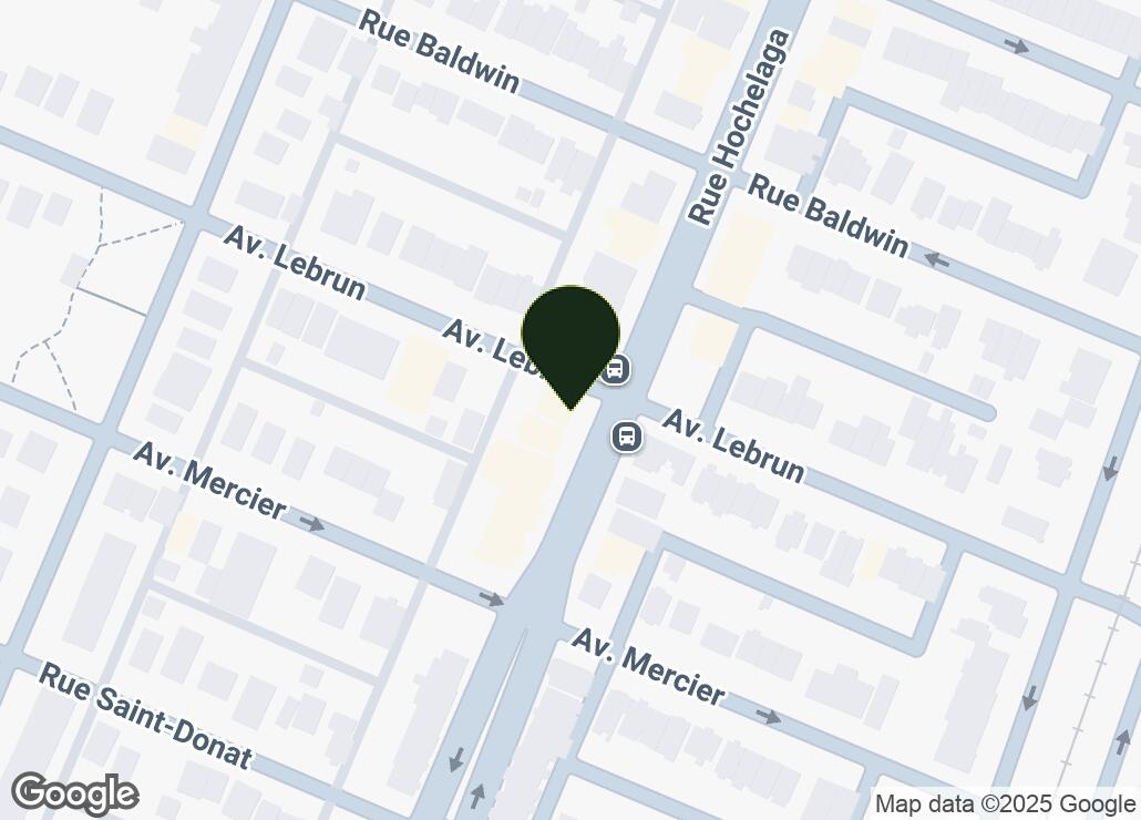 Map showing location at 45.5993433, -73.5213367