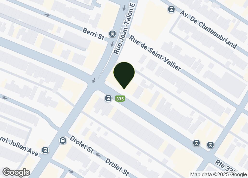 Map showing location at 45.5381895, -73.6137984