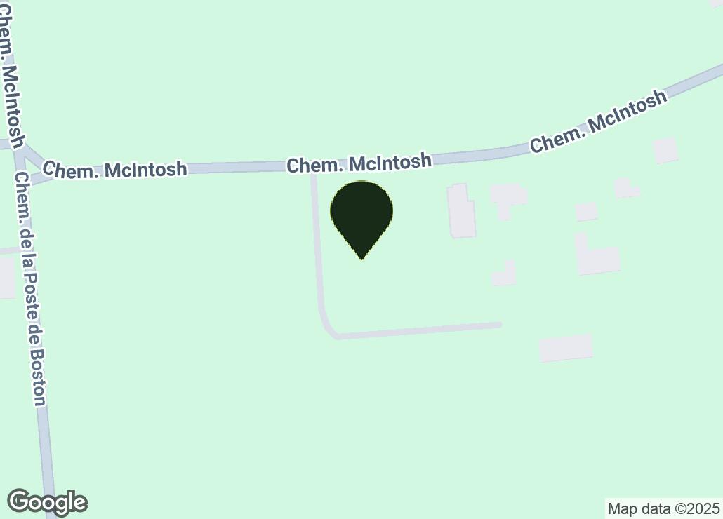 Map showing location at 45.0211784, -72.7999889