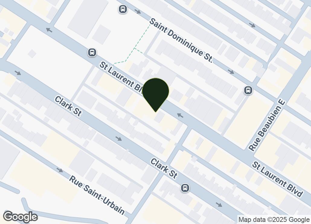 Map showing location at 45.530775, -73.6100895