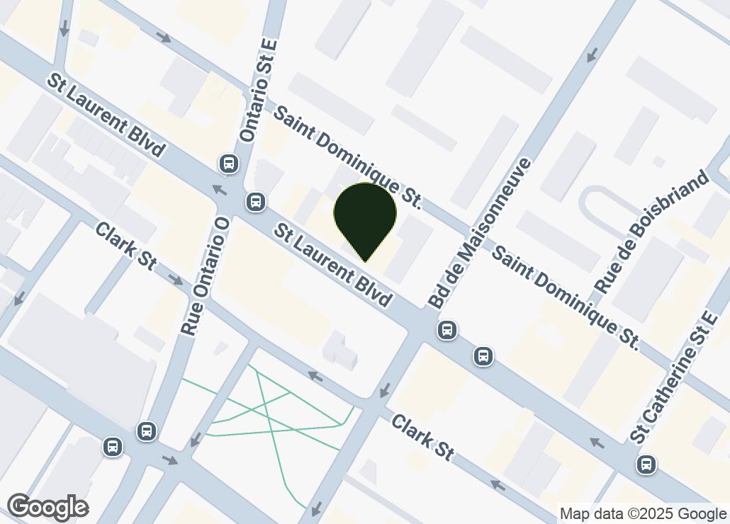 Map showing location at 45.5109188, -73.5657667