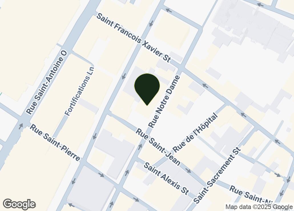 Map showing location at 45.5034096, -73.5580684