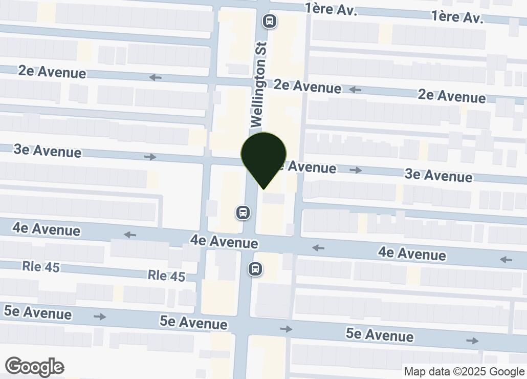 Map showing location at 45.4570747, -73.5674086