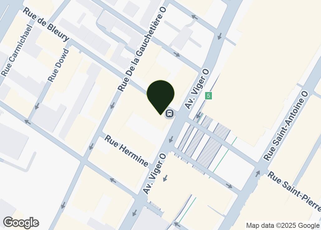 Map showing location at 45.5038465, -73.5621152