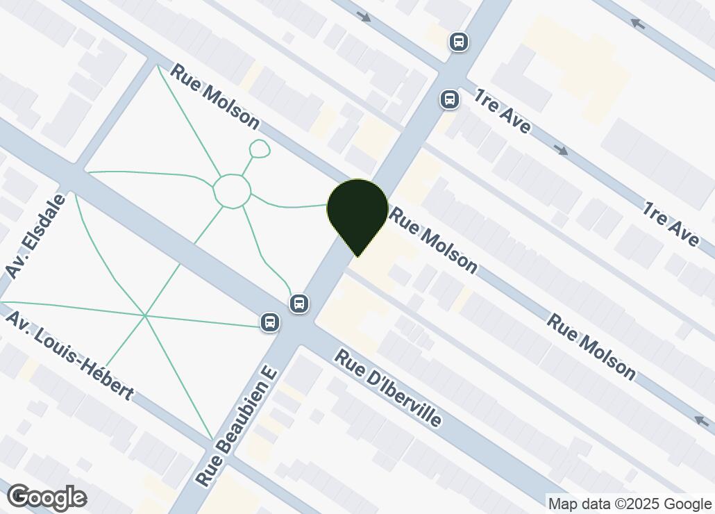 Map showing location at 45.5493523, -73.5910952