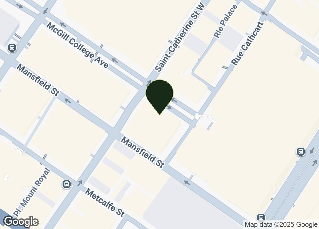 Map showing location at 45.5015664, -73.5708183