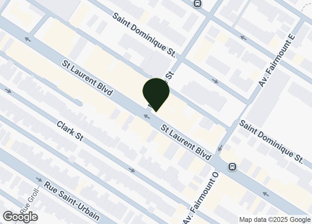 Map showing location at 45.5244958, -73.5957079