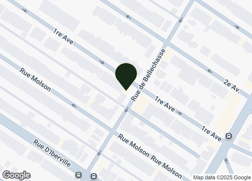 Map showing location at 45.5486948, -73.5872974