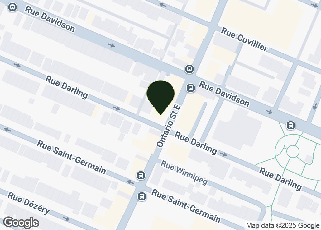 Map showing location at 45.5425456, -73.5466221