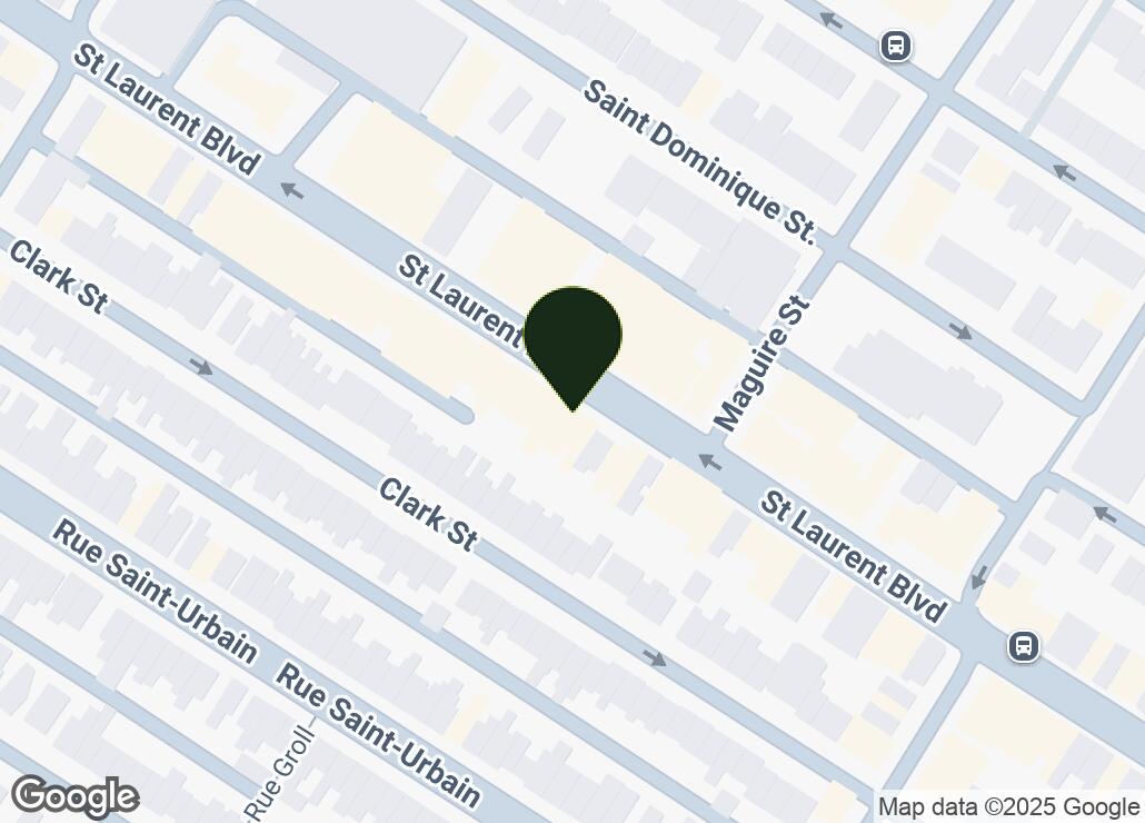 Map showing location at 45.524609, -73.5965301