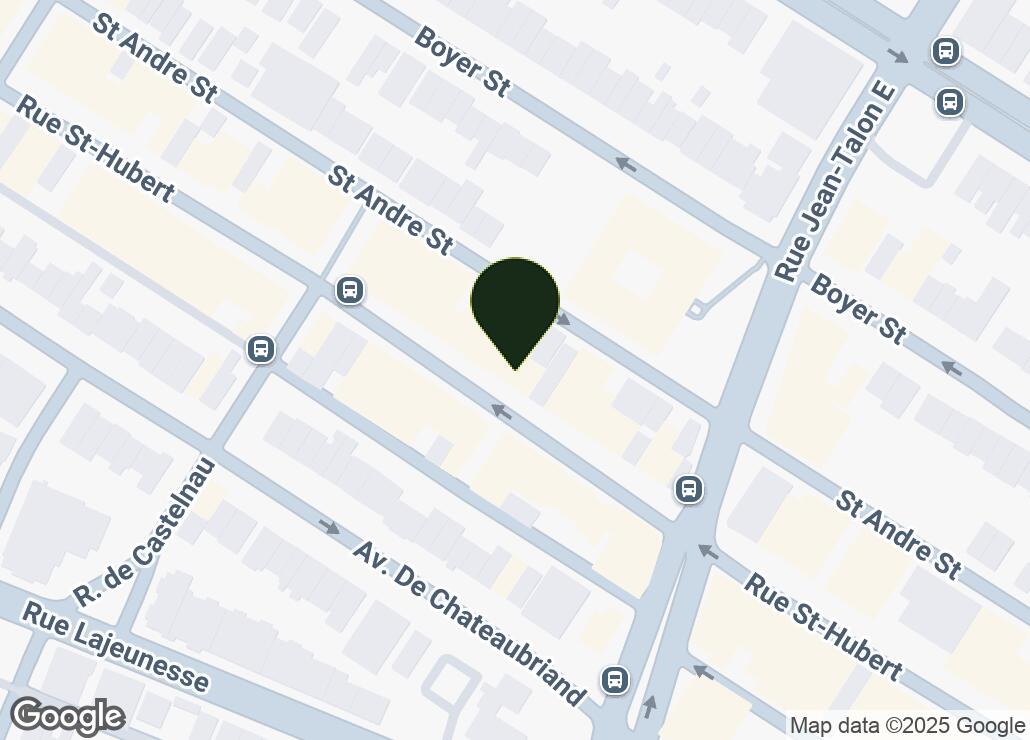 Map showing location at 45.5412888, -73.6141102