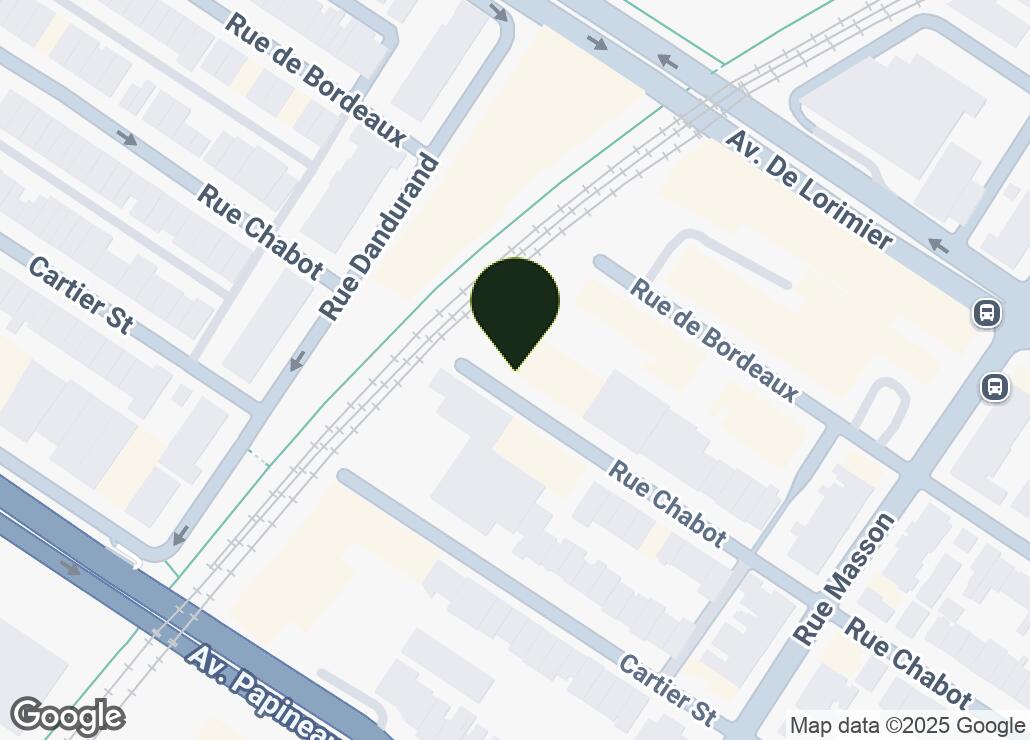 Map showing location at 45.5393011, -73.5844932