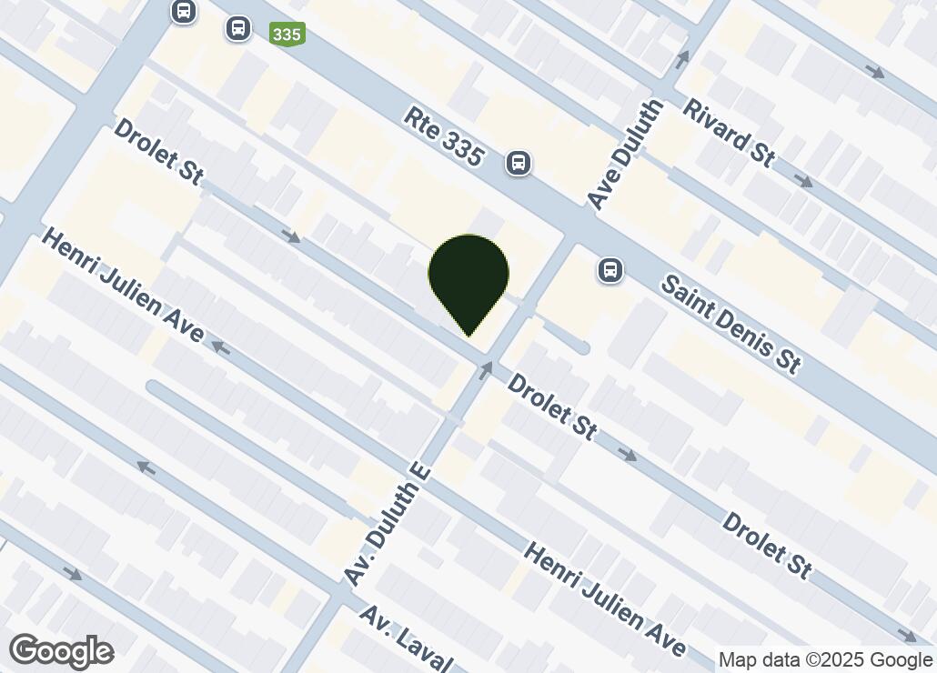 Map showing location at 45.5202936, -73.5765333