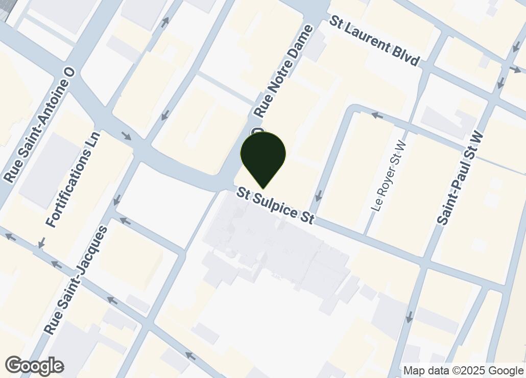 Map showing location at 45.5049016, -73.5562123