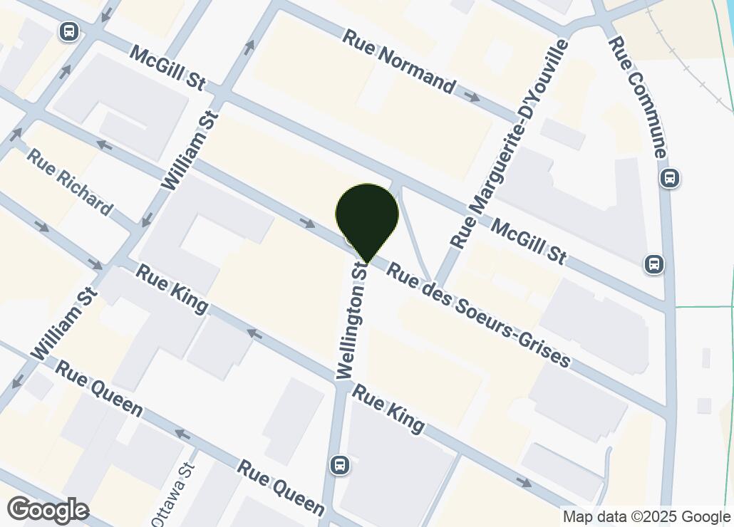 Map showing location at 45.4989488, -73.5551149