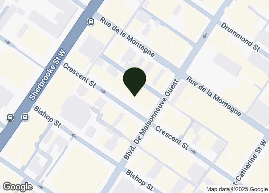 Map showing location at 45.4984317, -73.577816