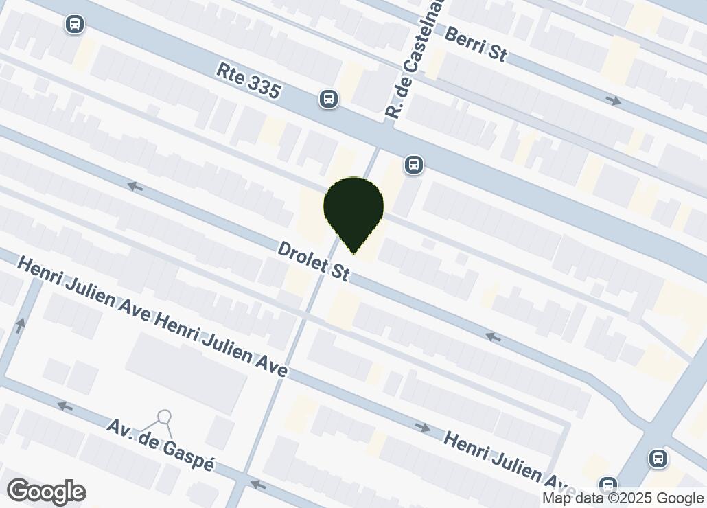 Map showing location at 45.5385076, -73.6175415