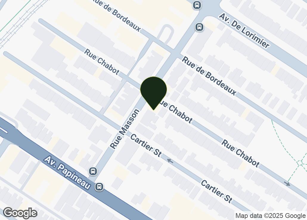 Map showing location at 45.5381929, -73.5827529