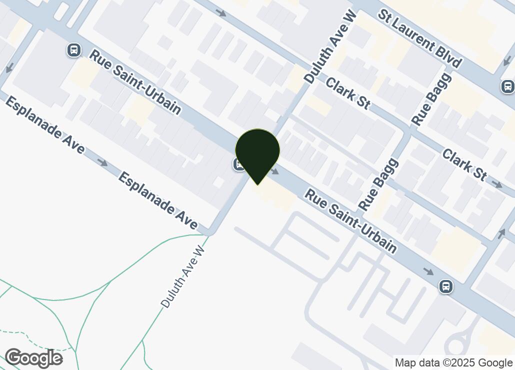 Map showing location at 45.5155778, -73.5805058