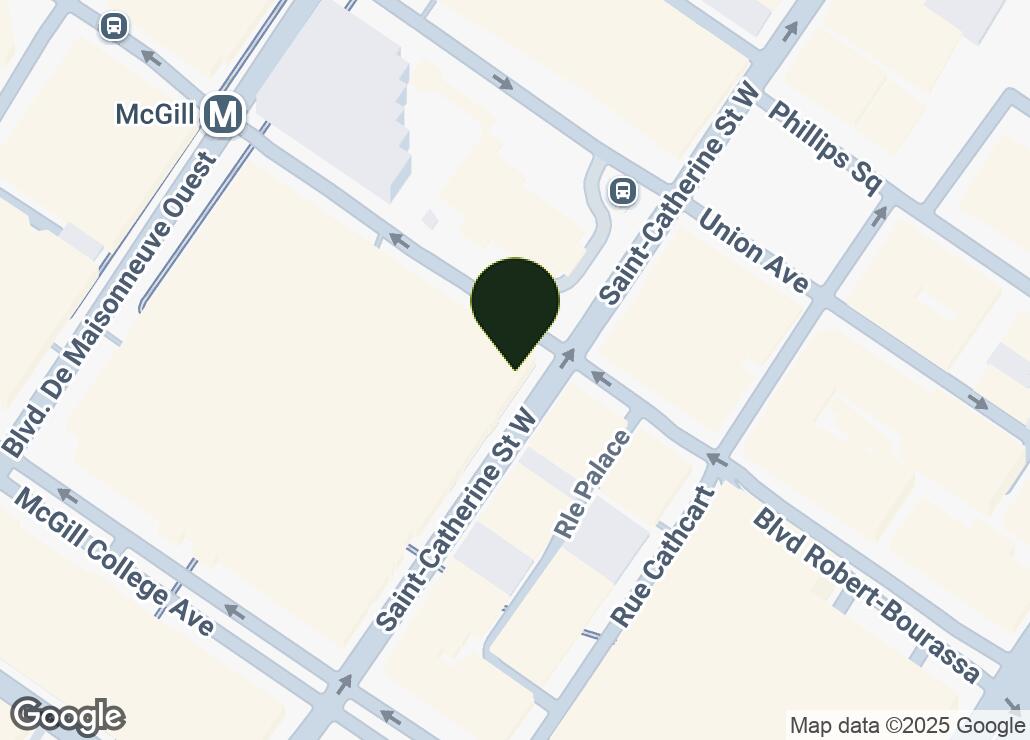 Map showing location at 45.5031324, -73.5700935